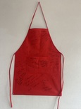 Rood non-woven schort