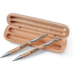 DEMOIN Luxe houten schrijfset