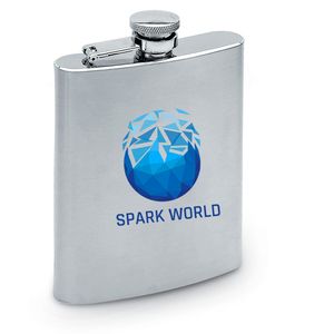 SLIMMY FLASK Grote veldvles van mat roestvrij staal