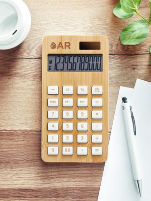 CALCUBIM Bamboe rekenmachine