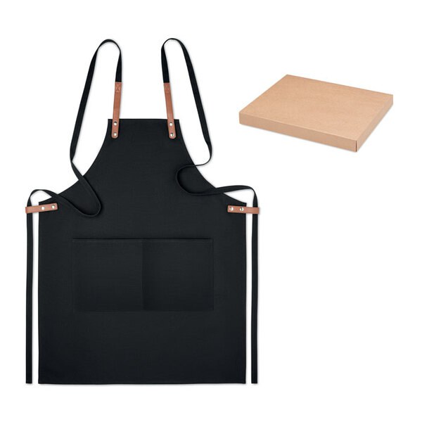 NAGPUR COLOUR Premium Organic Cotton Adjustable Kitchen Apron - GiftRetail MO6261