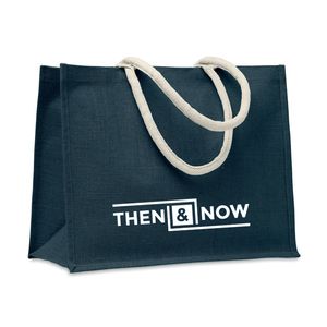 AURA Jute tas met katoenen hengsels