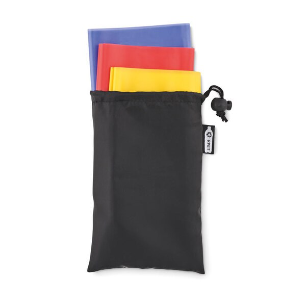 TOP FIT Premium 3-Piece TPE Fitness Bands with Pouch - GiftRetail MO6461