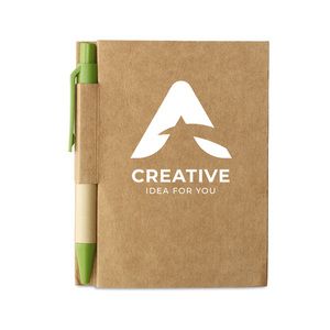 CARTOPAD Notitieblok en gerecyclede pen - GiftRetail MO7626
