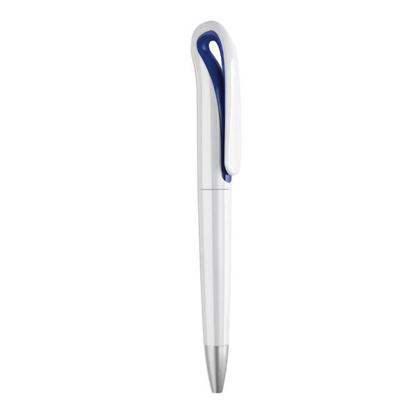 WHITESWAN ABS Stijlvolle ABS Twist Balpen met Blauwe Inkt - GiftRetail MO7793