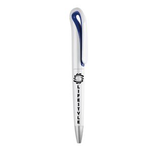 WHITESWAN ABS Stijlvolle ABS Twist Balpen met Blauwe Inkt - GiftRetail MO7793