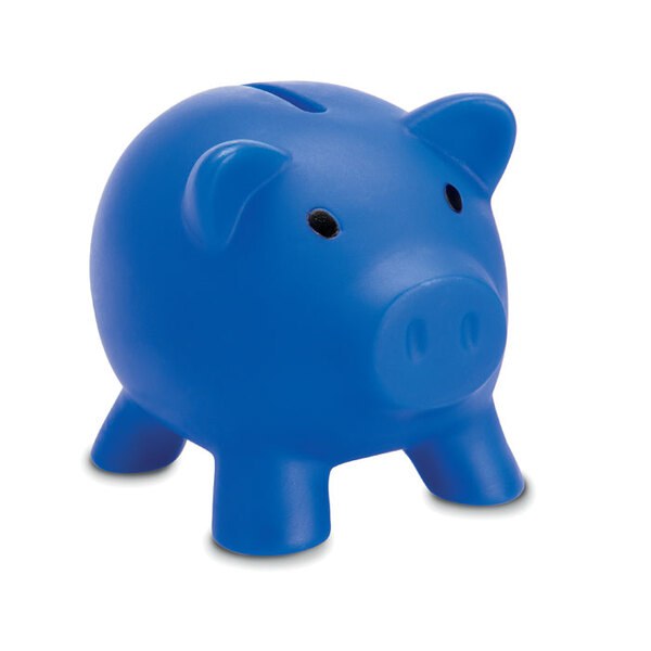 SOFTCO Spaarvarken in PVC met dop in ABS aan de onderkant - GiftRetail MO8132
