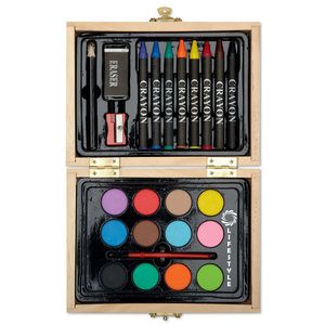 BEAU Complete Mini Artist's Painting Set in Wooden Box