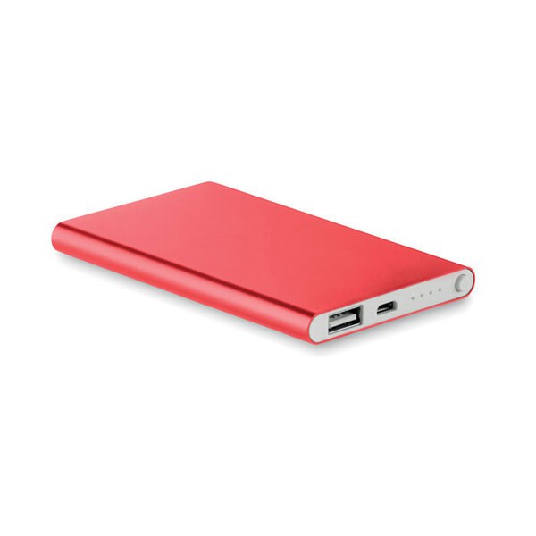POWERFLAT Aluminium PowerBank 4000mAh - GiftRetail MO8735