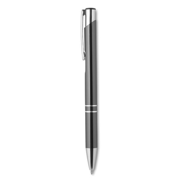 BERN Elegant Aluminium Push Button Pen with Blue Ink - GiftRetail MO8893