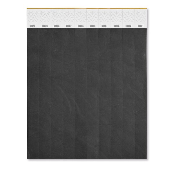 TYVEK 1 Vel met 10 event armbandjes - GiftRetail MO8942