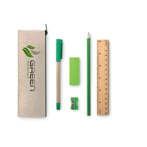 TEKINA Eco-Friendly 6 Piece Stationery Set with Case