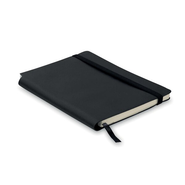 SOFTNOTE Eco-Friendly PU Leather A5 Notebook with Bookmark - GiftRetail MO9108
