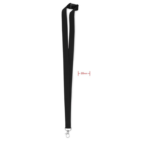 PANY Veiligheidslanyard met Metaalhaak en Breeksluiting 20mm - GiftRetail MO9354