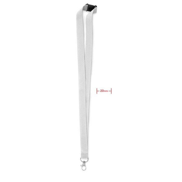 PANY Veiligheidslanyard met Metaalhaak en Breeksluiting 20mm - GiftRetail MO9354