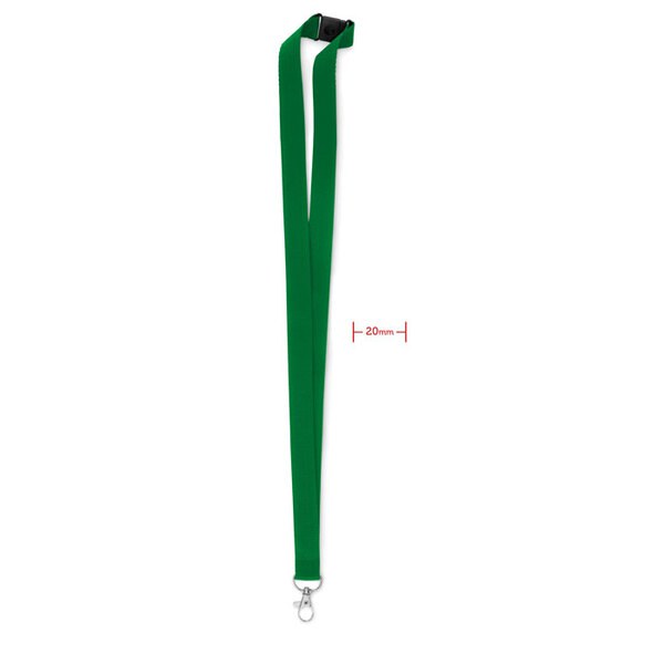 PANY Veiligheidslanyard met Metaalhaak en Breeksluiting 20mm - GiftRetail MO9354