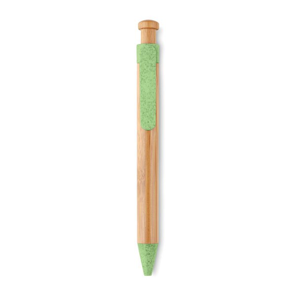 TOYAMA Balpen van bamboe/tarwe - GiftRetail MO9481