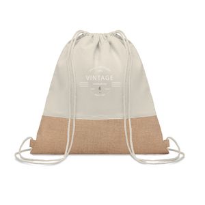 INDIA Rugzak met jute