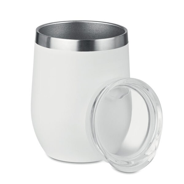 CHIN CHIN Elegant 300ml Double Wall Stainless Steel Mug - GiftRetail MO9597