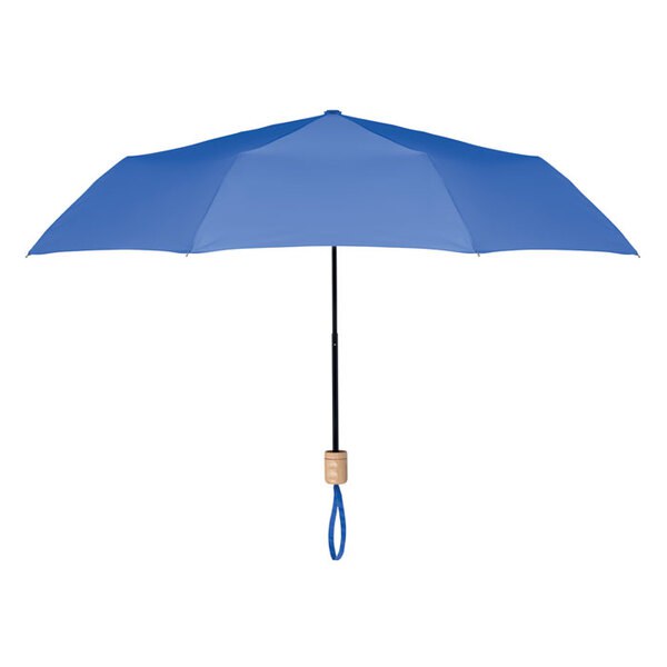 TRALEE Eco-Friendly 21 Inch Foldable Wooden Handle Umbrella - GiftRetail MO9604