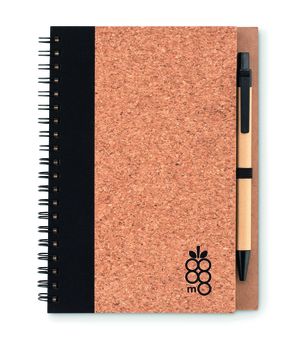 SONORA PLUSCORK Kurk notitieboek met pen