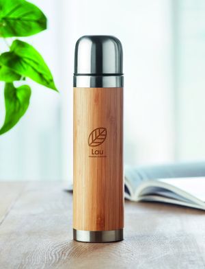 CHAN BAMBOO Dubbelwandige drinkfles 400ml