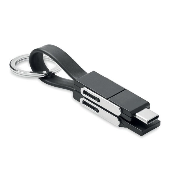 KEY C Sleutelhanger met 4 in 1 kabel - GiftRetail MO6820