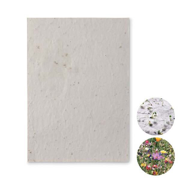 ASIDE A5 zaadpapier wilde bloemen - GiftRetail MO6915