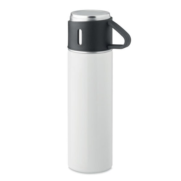 TONIA 420ml Double Wall Insulated Flask with Cup - GiftRetail MO2117