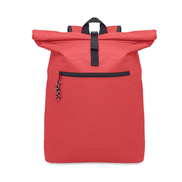 IREA Durable 600D Polyester Rolltop Laptop Backpack - GiftRetail MO2170