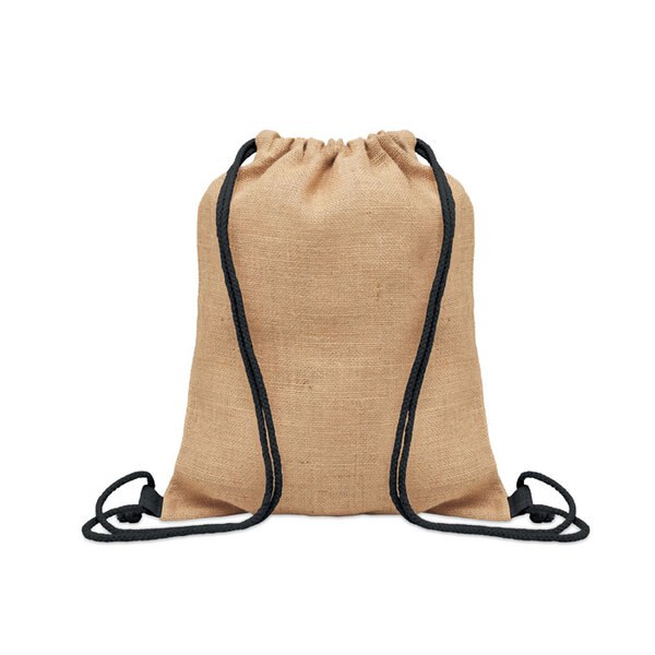 FUKURO Jute rugzakje met koord - GiftRetail MO2190