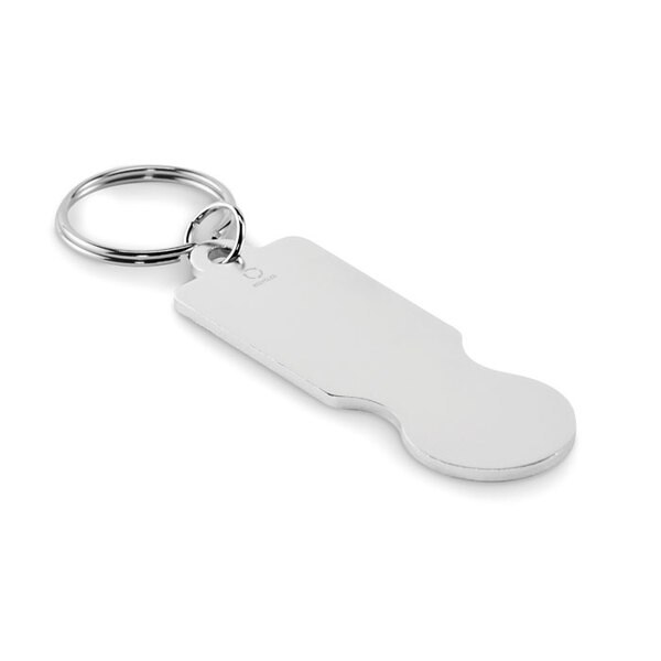 TOKLEY Sleutelhanger met winkelwagenmuntj - GiftRetail MO2407