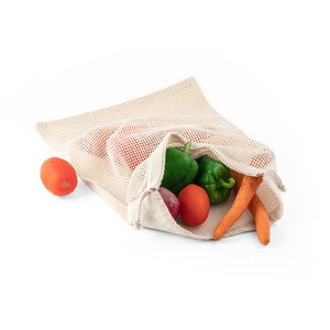 100% katoenen tas (120 g/m²) met 100% katoenen mesh aan de voorkant (100 g/m²) - Egotier 92935