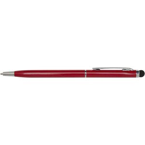 Ore aluminium balpen met stylus (blauwe inkt) - EgotierPro 106256