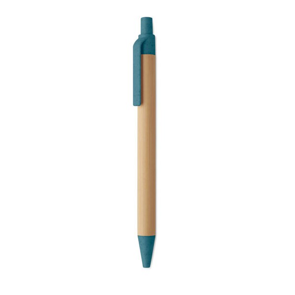ITEA COLOUR Bamboe balpen met drukknop - GiftRetail MO2635