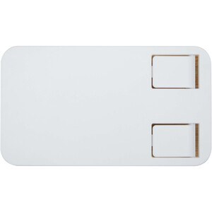 Alfirk recycled plastic foldeable desk phone stand with bamboo details - EgotierPro 124464