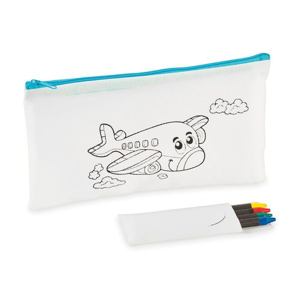 CRAY Pencil case with 4 crayons - GiftRetail MO2787