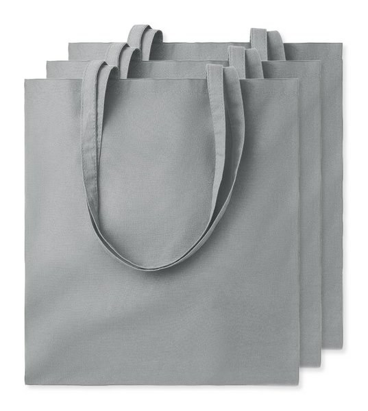 Pak van 3 GiftRetail MO9268 - COTTONEL COLOUR + Katoenen boodschappentas