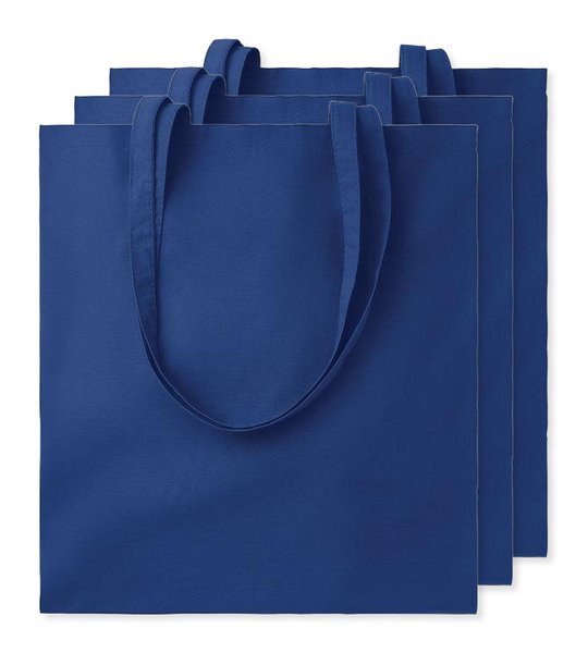 Pak van 3 GiftRetail MO9268 - COTTONEL COLOUR + Katoenen boodschappentas