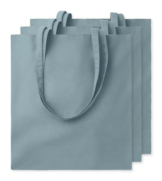 Pak van 3 GiftRetail MO9268 - COTTONEL COLOUR + Katoenen boodschappentas