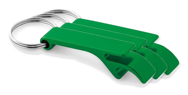 Pak van 3 Egotier 93151 - Aluminium sleutelhanger met capsule-opener