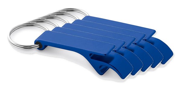 Pak van 5 Egotier 93151 - Aluminium sleutelhanger met capsule-opener