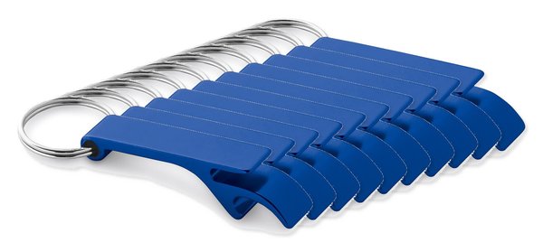 Pak van 100 Egotier 93151 - Aluminium sleutelhanger met capsule-opener