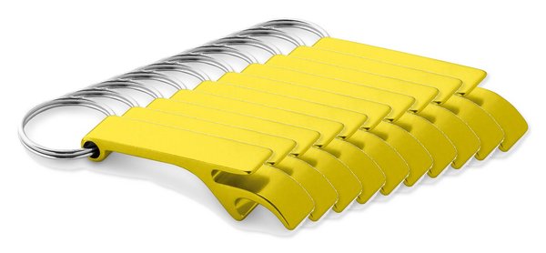 Pak van 100 Egotier 93151 - Aluminium sleutelhanger met capsule-opener
