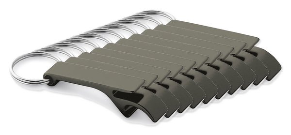 Pak van 100 Egotier 93151 - Aluminium sleutelhanger met capsule-opener