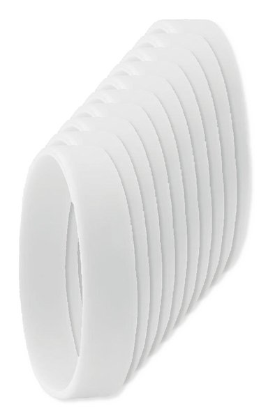Pack of 100 GiftRetail MO8913 - Durable Event Silicone - Wristband for All Occasions