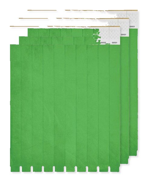 Pack of 3 GiftRetail MO8942 - Durable Tyvek Event Wristbands - Pack of 10