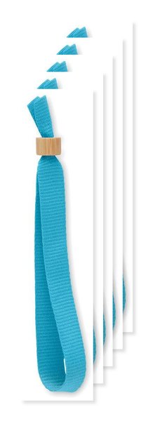 Pak van 50 GiftRetail MO6706 - FIESTA RPET polyester polsband