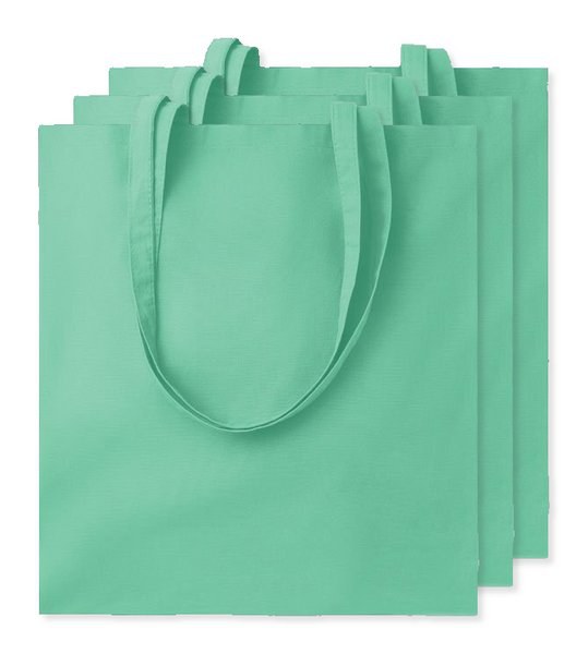Pak van 30 GiftRetail MO9268 - COTTONEL COLOUR + Katoenen boodschappentas
