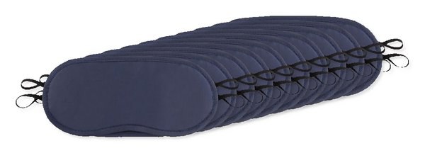 Pack of 10 GiftRetail MO9233 - BONNE NUIT Luxury Polyester Sleep Eye Mask for Restful Nights